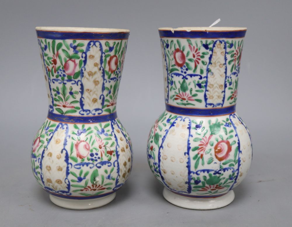 A pair of unusual Chinese vases, 17th-18th century